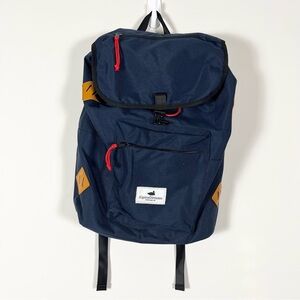 Alpine Division Rockaway Daypack Navy Backpack Nylon Duck Drawstring Heritage